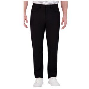 Ben Sherman Sport Tech Pants Mens 38x32 Black Slim Straight Stretch NWT